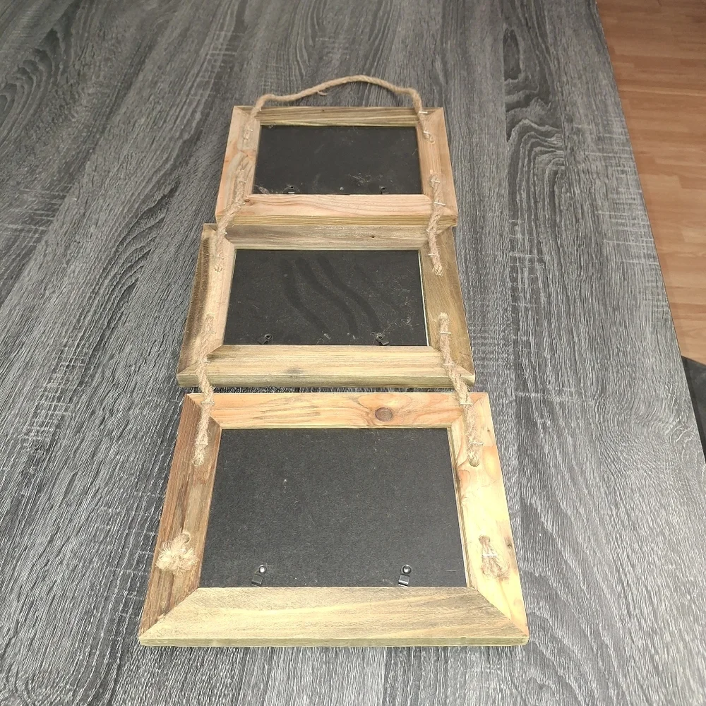 Rustic Brown Hanging Photo Frame Set - Picture 5 of 6